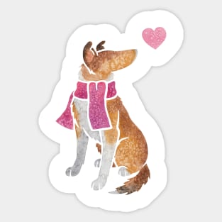 Watercolour Smooth Collie Sticker